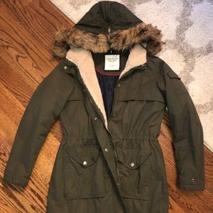 Tommy Hilfiger Hooded Coat- BARELY WORN